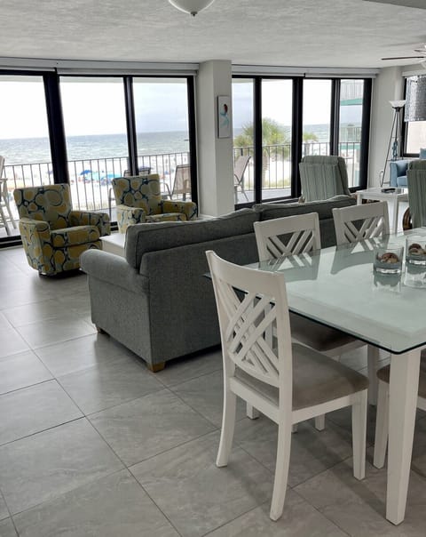 Full beach views from inside the condo. 