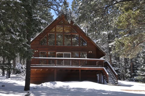 Beautiful chalet set among ponderosa pines.
