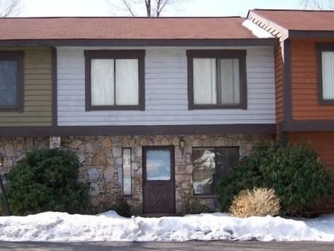 Front view of townhouse
