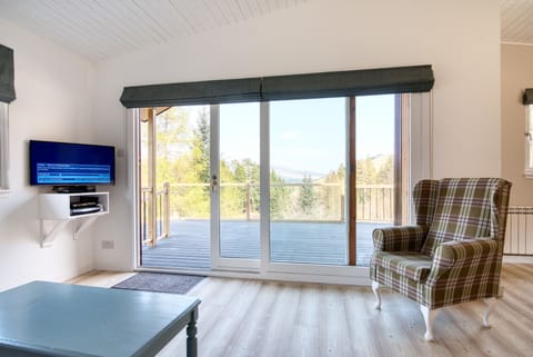 Chalet | Living room | 30-inch LCD TV with satellite channels, TV, fireplace