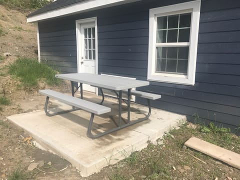 Small Patio w/Picnic Table (off kitchen)