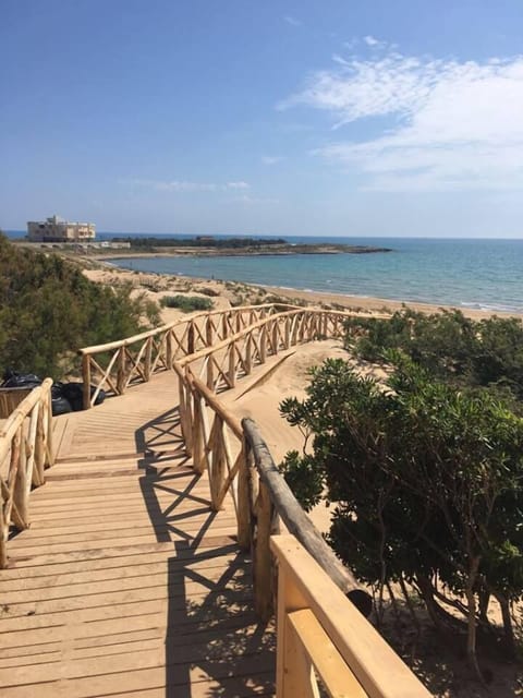 Private beach