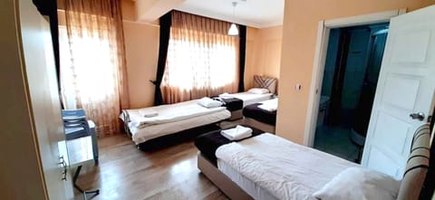 Desk, free WiFi, bed sheets