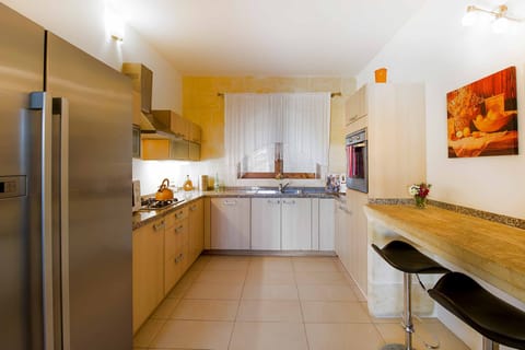 Kitchen area of Four Winds holiday villa in Gozo