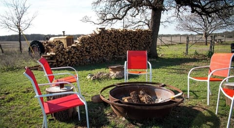 A great place to gather and tell lies! We provide s'mores sticks.