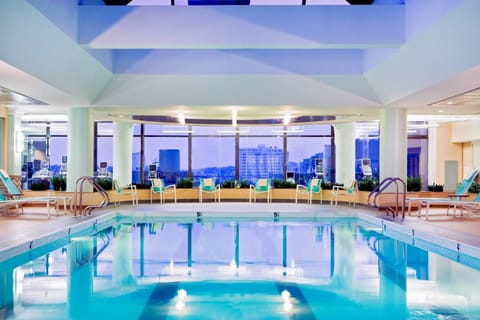 Indoor pool, open 6:00 AM to 11:00 PM, sun loungers