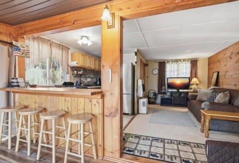 Cabin, 2 Bedrooms, Private Pool | Living area | Flat-screen TV, table tennis