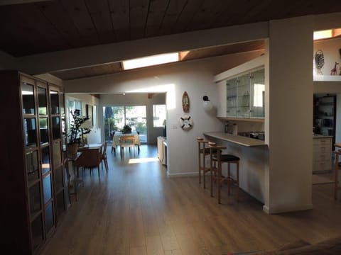 Counter off the kitchen for Breakfast