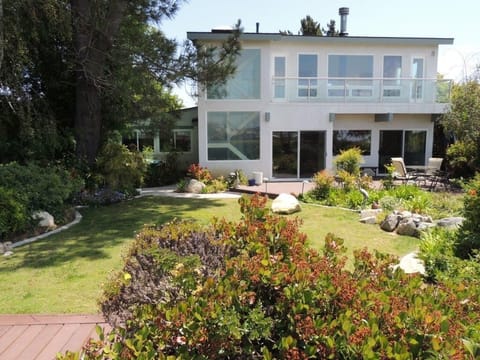 View of the house from the backyard