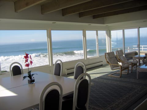 True ocean view from inside the home (before our recent remodel).