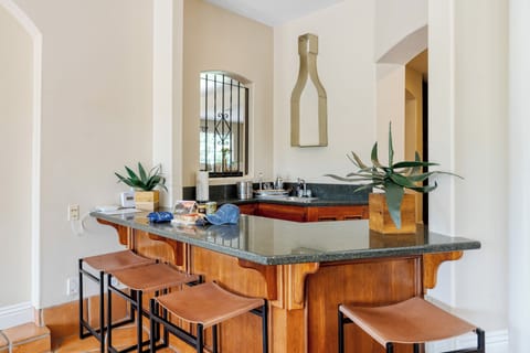 Bar setup for evening fun

