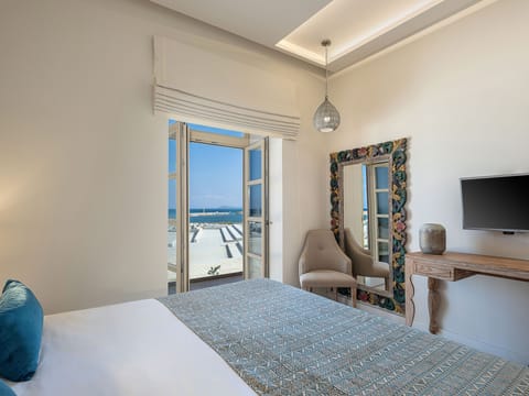 Design Apartment, 2 Bedrooms (Miletus) | Egyptian cotton sheets, premium bedding, memory foam beds, in-room safe