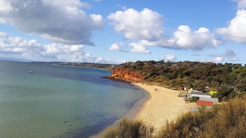 Bird's eye view of Shire Hall beach. 