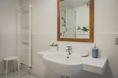 Basic Double or Twin Room, Shared Bathroom | Bathroom | Shower, free toiletries, hair dryer, bathrobes