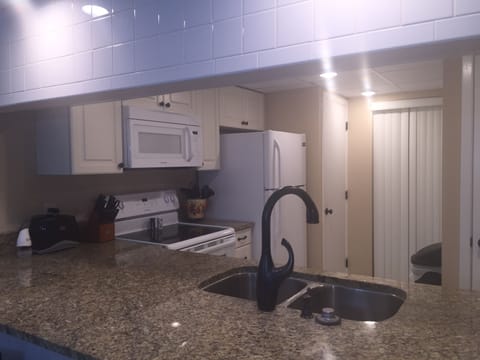 Kitchen view from den
