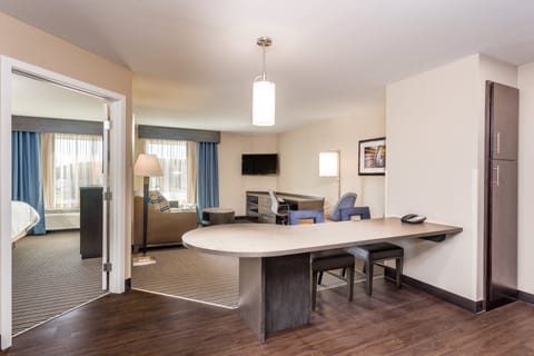 Individually decorated, individually furnished, desk, laptop workspace