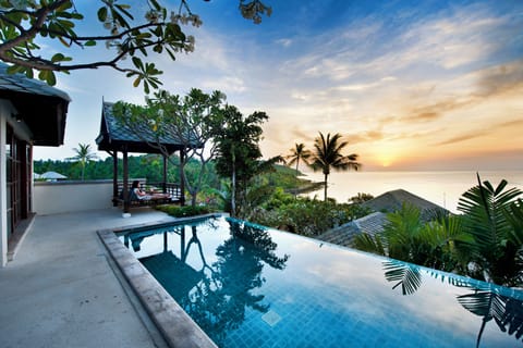 Villa, 3 Bedrooms, Sea View (Courtyard Pool Villa) | 1 bedroom, premium bedding, Select Comfort beds, in-room safe