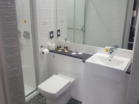 Deluxe Double Room | Bathroom | Combined shower/tub, free toiletries, hair dryer, towels