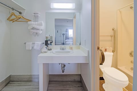 Room, 1 King Bed, Non Smoking | Bathroom | Free toiletries, hair dryer, towels