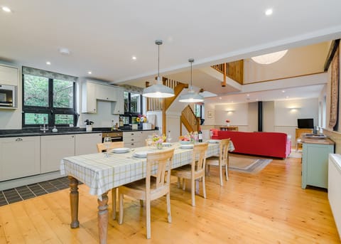 Perfect for a get together. Open plan kitchen, dining and living room.