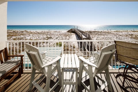 Balcony view - Enjoy wonderous views of the emerald coast!
