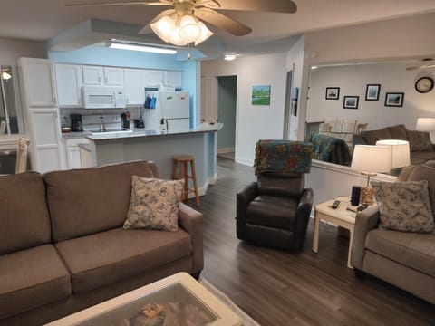 Living Room has a Couch, Loveseat, Recliner, Coffee Table and 2 End Tables.