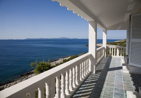 Upstairs terrace and Adriatic Sea in front