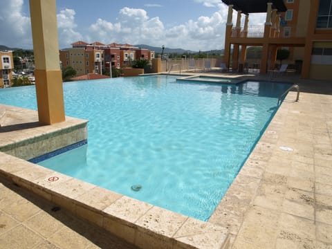 1 of 3 beautiful swimming pools for your enjoyment.