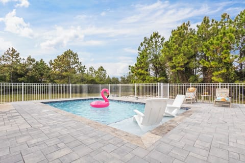 Two pool chairs on the Sun Ledge for lounging