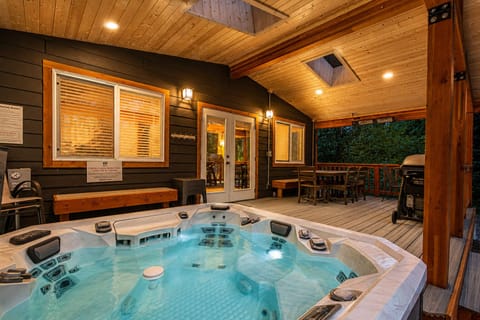 Private Covered Hot Tub