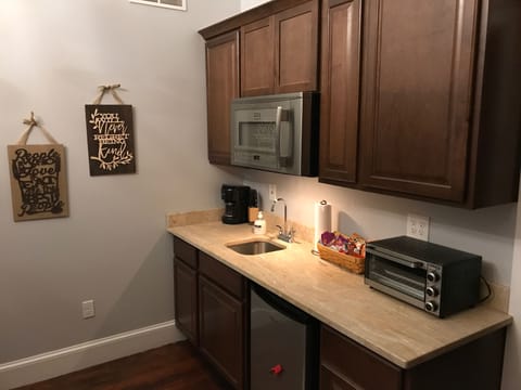 You will love the handy kitchenette!