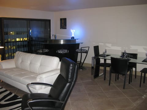 Martini Bar at night.