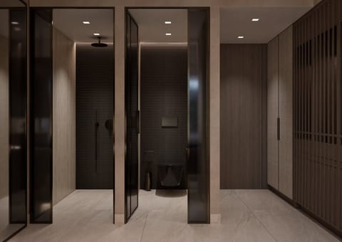 Free toiletries, hair dryer, bathrobes, slippers