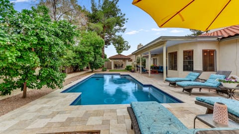 Heated Pool!  Hybrid Pentair has a gas backup for those chilly desert nights, picking up where the electric heaters leave off!  We care about your stay, and while we cannot control the weather, we'll do our best to make your stay enjoyable.