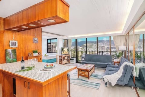 Enjoy this very spacious condo with a beautiful mountain view from your kitchen, living room, and bedroom.