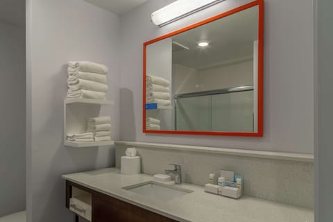 Free toiletries, hair dryer, towels