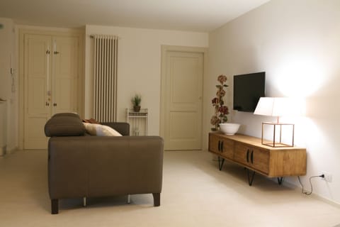 Exclusive Apartment, 1 Bedroom, City View | Living area | Flat-screen TV