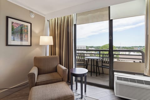 Premium Room, 1 King Bed, Balcony, Pool View | View from room