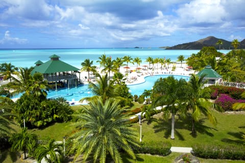 2 outdoor pools, pool umbrellas, sun loungers