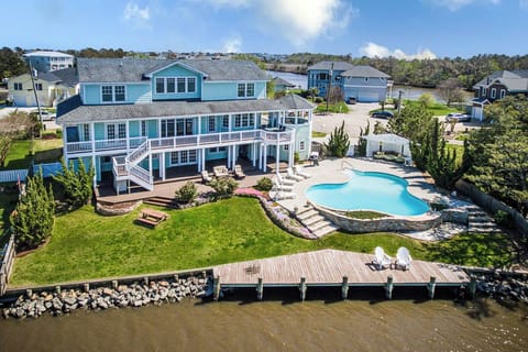 Rear Aerial View of Bayside Retreat