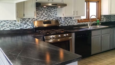 kitchen  fully stocked 