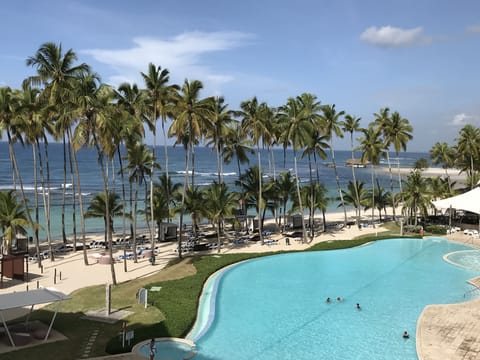 Stunning view from the balcony of the Caribbean Sea
