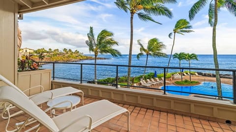 Whalers Cove at Koloa Landing #221 - Oceanfront & Pool View Lounging - Parrish Kauai