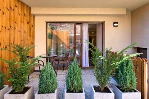 Double Room, Kitchenette, Garden View (Salvie) | In-room safe, desk, soundproofing, iron/ironing board