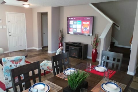 Living Room open to Dining 