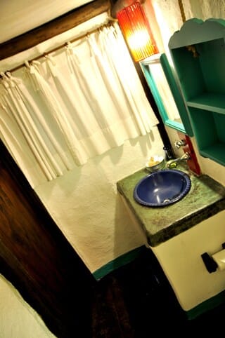 Shower, towels, soap, shampoo