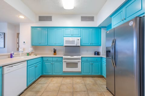 Fully stocked kitchen