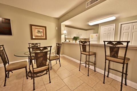 Bar and dining table.