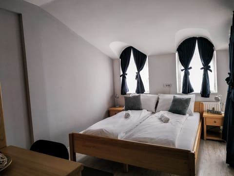 Double Room, Balcony | Select Comfort beds, desk, laptop workspace, blackout drapes