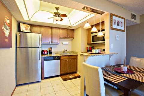 Newer kitchen appliances and granite counter tops.